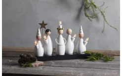 Visa Alla Adventsljusstakar|Adventsljusstakar 0-30 Cm<Star Trading Luciakör Adventsljusstake Vit 22 cm