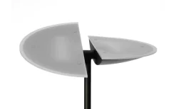 Uplight<Texa Design Lucius Golvlampa 1,8m LED 3000K 30W+6W Dimbar Svart/Krom