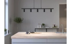 Belid Lucy Taklampa 115cm Mattsvart* Avlånga Taklampor