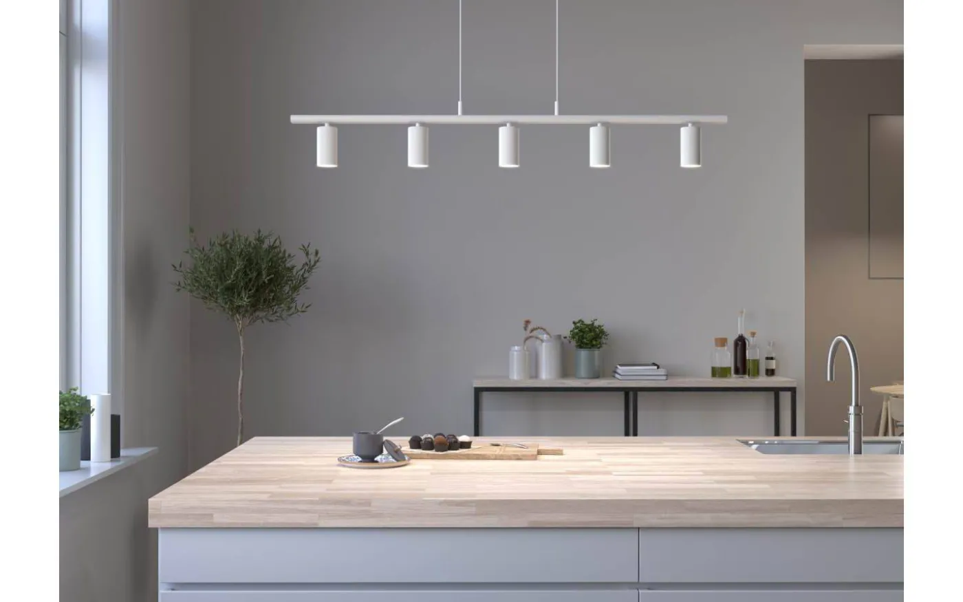 Lucy Taklampa 115cm Mattvit