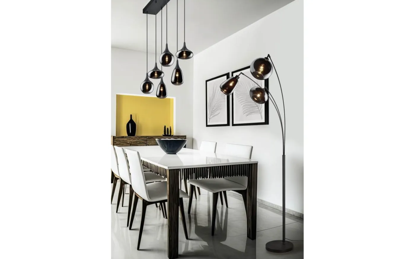 Lumina Golvlampa 3-delad E14 mattsvart