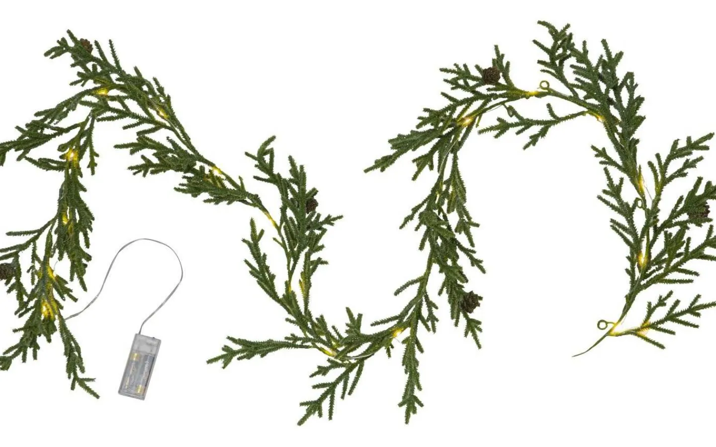 Star Trading Lummer Batteridriven Girlang LED 180cm Grön* Girlanger|Batteri Julpynt Inomhus