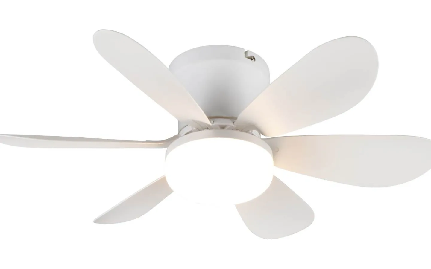 Takfläktar<Reality Lund Takfläkt 53cm LED matt vit