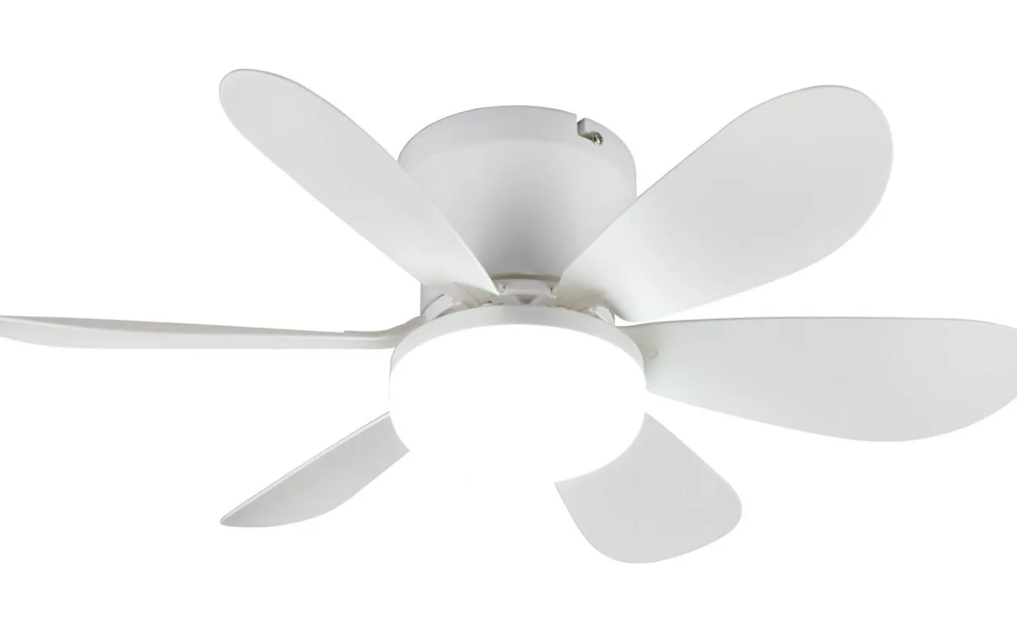 Takfläktar<Reality Lund Takfläkt 53cm LED matt vit