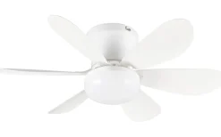 Takfläktar<Reality Lund Takfläkt 53cm LED matt vit