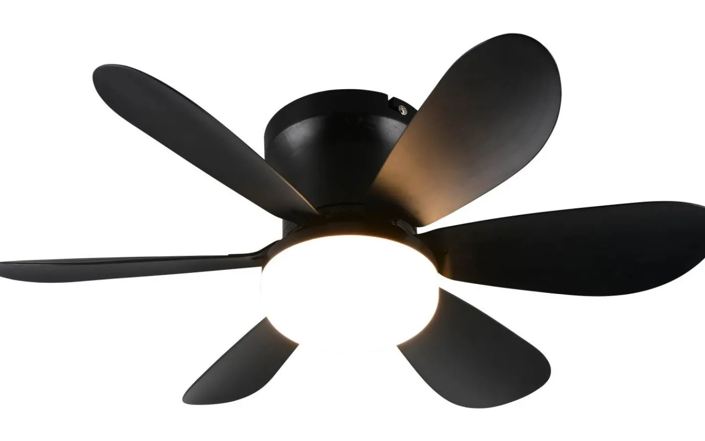 Reality Lund Takfläkt 53cm LED mattsvart* Takfläktar