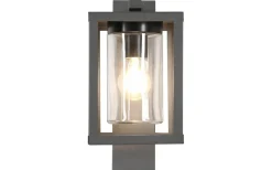 Trio Lighting Lunga Vägglampa E27 antracit skymningssensor IP44* Vägglyktor