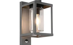 Lunga Vägglampa E27 antracit rörelsesensor IP44