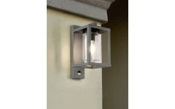 Lunga Vägglampa E27 antracit rörelsesensor IP44