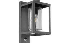 Lunga Vägglampa E27 antracit rörelsesensor IP44