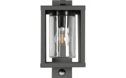 Lunga Vägglampa E27 antracit rörelsesensor IP44