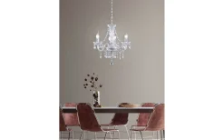 Kristallkronor<Reality Luster Kristallkrona 46cm 3-delad E14 transparent