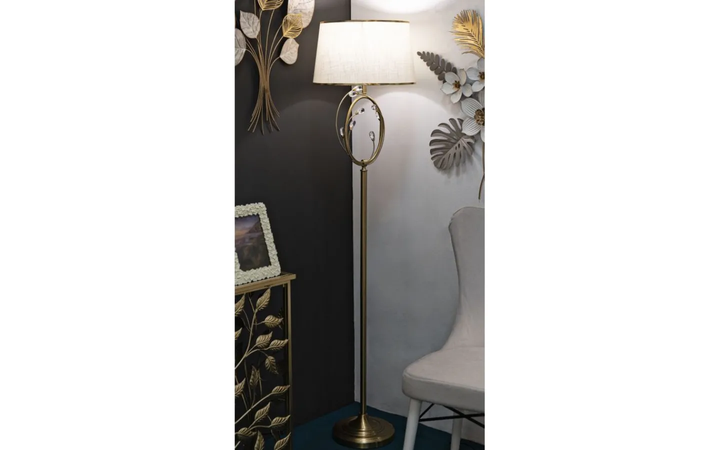 Golvlampor<Mauro Ferretti Lux Golvlampa 170cm Guld