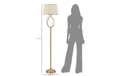 Golvlampor<Mauro Ferretti Lux Golvlampa 170cm Guld