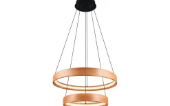 Trio Lighting Lynwood Takpendel LED 60cm trä* Stora Taklampor Ø50-69 Cm