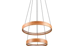 Trio Lighting Lynwood Takpendel LED 60cm trä* Stora Taklampor Ø50-69 Cm