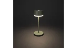 Uppladdningsbara Lampor Utomhus|Uppladdningsbara Lampor Utomhus<Konstsmide Lyon Uppladdningsbar Bordslampa LED CCT+RGB 30cm Gröngrå IP54