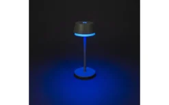 Uppladdningsbara Lampor Utomhus|Uppladdningsbara Lampor Utomhus<Konstsmide Lyon Uppladdningsbar Bordslampa LED CCT+RGB 30cm Gröngrå IP54