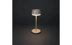 Konstsmide Lyon Uppladdningsbar Bordslampa LED CCT+RGB 30cm Sand IP54* Uppladdningsbara Lampor Utomhus|Uppladdningsbara Lampor Utomhus