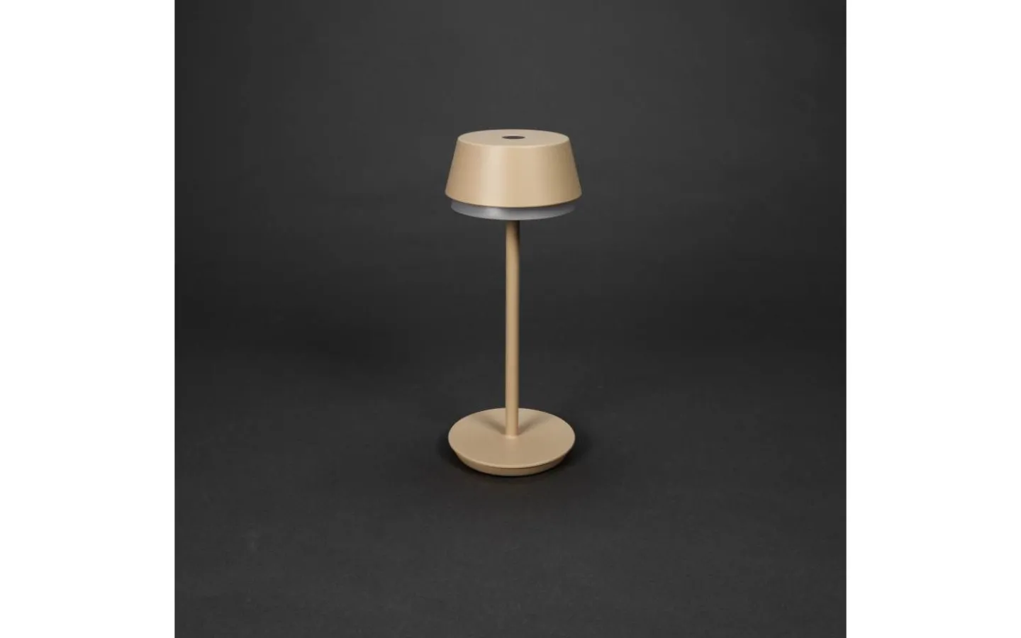 Konstsmide Lyon Uppladdningsbar Bordslampa LED CCT+RGB 30cm Sand IP54* Uppladdningsbara Lampor Utomhus|Uppladdningsbara Lampor Utomhus