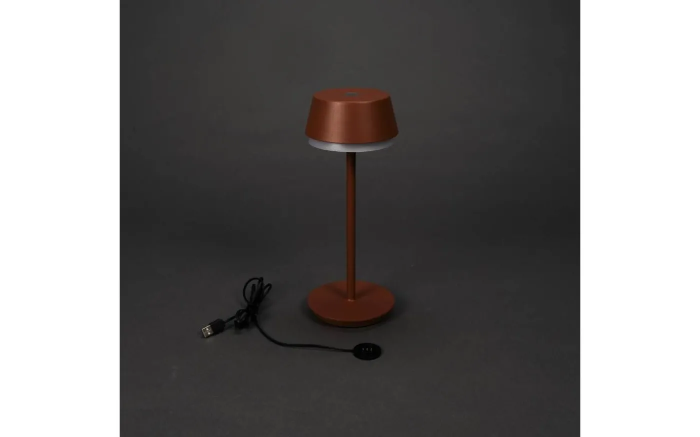 Lyon Uppladdningsbar Bordslampa LED CCT+RGB 30cm Teracotta IP54