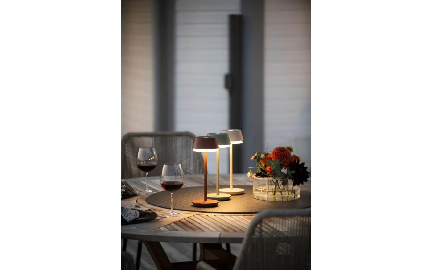 Lyon Uppladdningsbar Bordslampa LED CCT+RGB 30cm Teracotta IP54