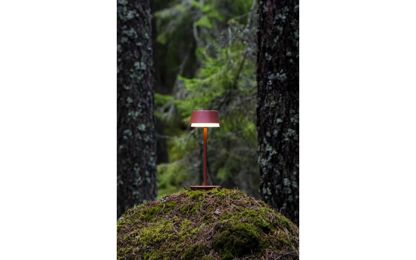 Lyon Uppladdningsbar Bordslampa LED CCT+RGB 30cm Teracotta IP54