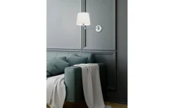 Läslampor<Trio Lighting Lyon Vägglampa E27 borstat stål
