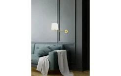 Trio Lighting Lyon Vägglampa E27 matt mässing* Läslampor