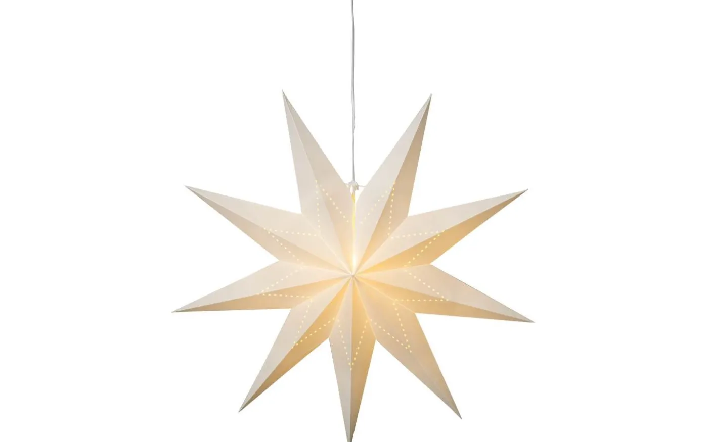 Lysa Julstjärna 80cm Vit