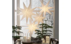 Lysa Julstjärna 80cm Vit