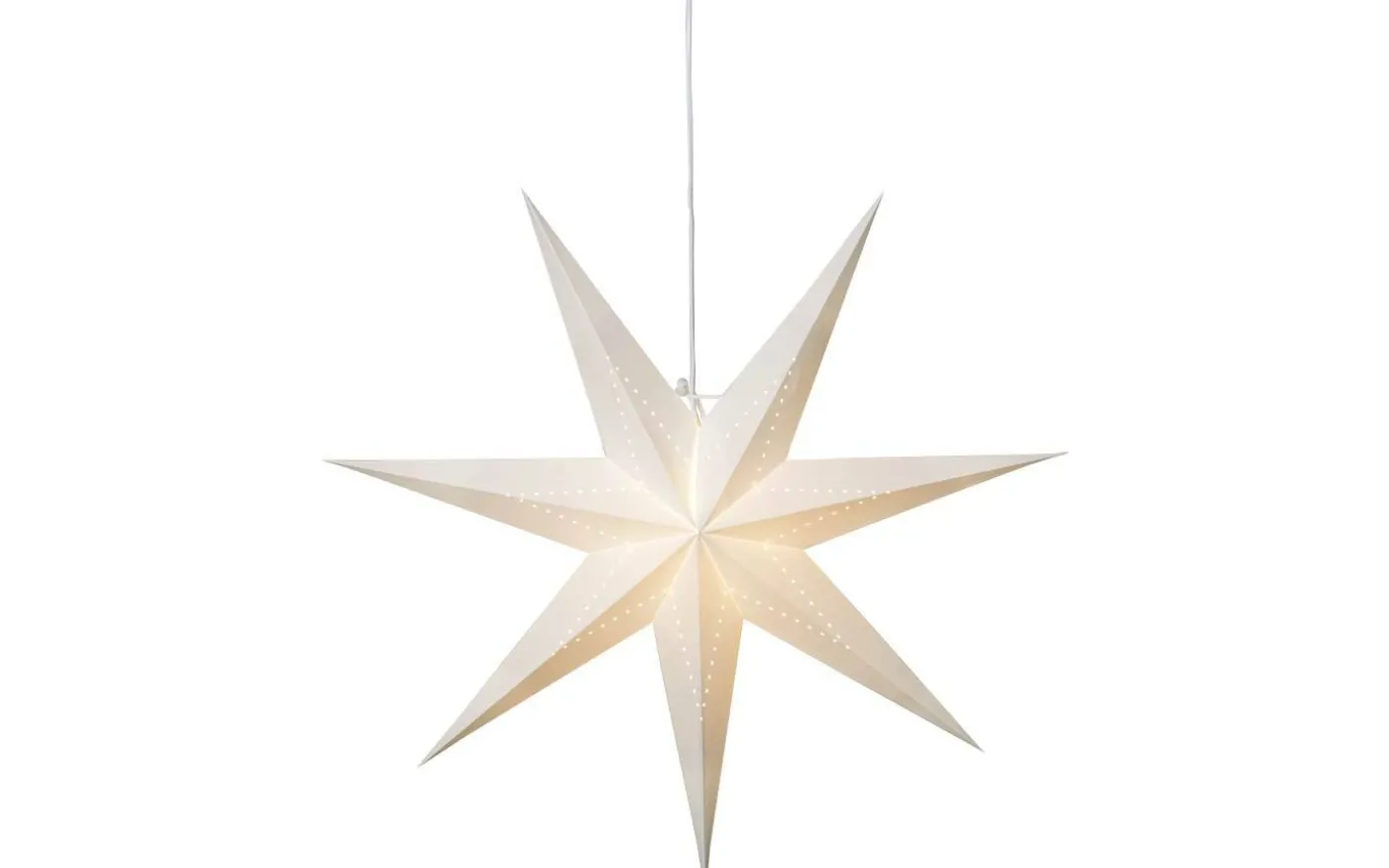 Lysa Julstjärna 70cm Vit
