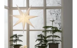 Lysa Julstjärna 70cm Vit