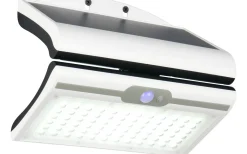 Solcellslampor Vägg|Visa Alla Solcellslampor<Reality Macapa hybrid solcellsdriven Vägglampa LED vit uppladdningsbar rörelse- och skymningssensor 4000K IP44