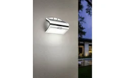 Solcellslampor Vägg|Visa Alla Solcellslampor<Reality Macapa hybrid solcellsdriven Vägglampa LED vit uppladdningsbar rörelse- och skymningssensor 4000K IP44