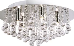 Kristallplafonder|Plafonder<Aneta Madelene Kristallplafond 50cm Krom