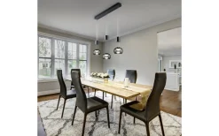 Avlånga Taklampor<Trio Lighting Madison Takpendel LED 3-delad mattsvart