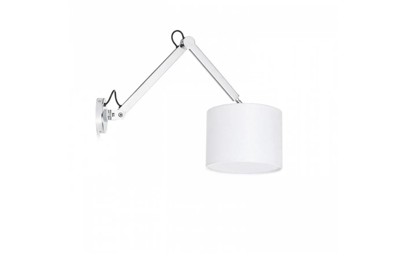 Madison W Vägglampa Vit/Krom E27