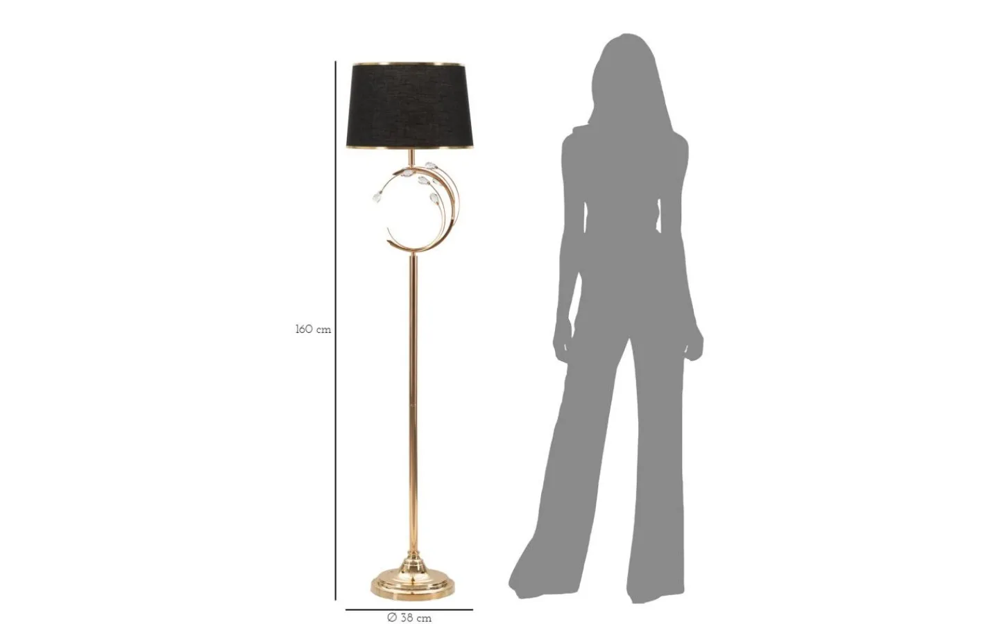 Mauro Ferretti Magic Golvlampa 160cm Guld* Golvlampor