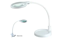 Halo Design Magni Skrivbordslampa med Förstoringsglas 3 Doptriers LED 6W 3000K Vit* Skrivbordslampor