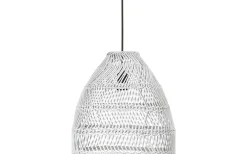 PR Home Maja Taklampa 53cm Vit Rotting med Svart Upphäng* Stora Taklampor Ø50-69 Cm