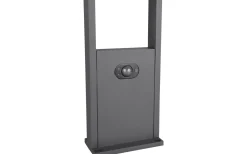 Malawi hybrid solcellslampa 60cm antracit uppladdningsbar, sensor IP65