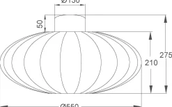 Mamsell Plafond 55cm Vit