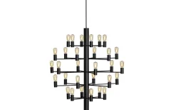 Vardagsrum|Kök & Matplats<Herstal Manola Takkrona 75cm LED 30x2,5W Svart