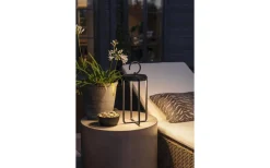 Konstsmide Manorola Uppladdningsbar Ljuslykta 39cm Svart IP54* Uppladdningsbara Lampor Utomhus|Uppladdningsbara Lampor Utomhus