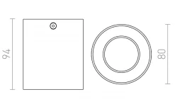 Rendl Mantova I Takspotlight Matt Svart GU10* Hall & Trappa|Takspot Med 1 Lampa