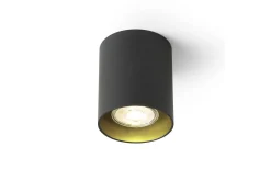 Rendl Mantova I Takspotlight Svart/Guld GU10* Hall & Trappa|Takspot Med 1 Lampa