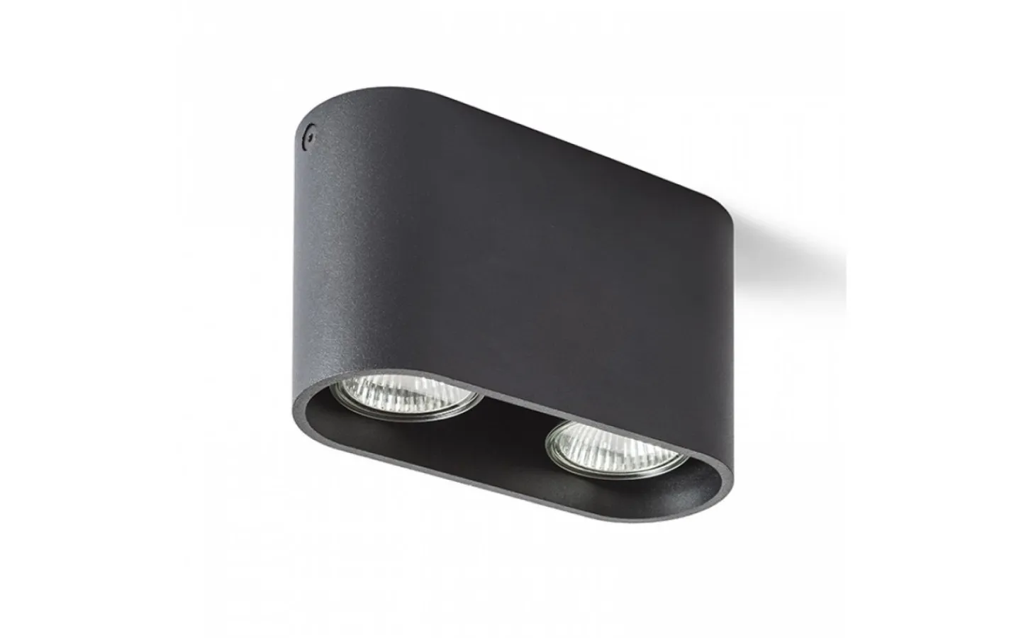 Avlånga Takspotlights|Takspot Med 2 Lampor<Rendl Mantova II Takspotlight Matt svart 2xGU10