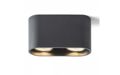 Avlånga Takspotlights|Takspot Med 2 Lampor<Rendl Mantova II Takspotlight Matt svart 2xGU10