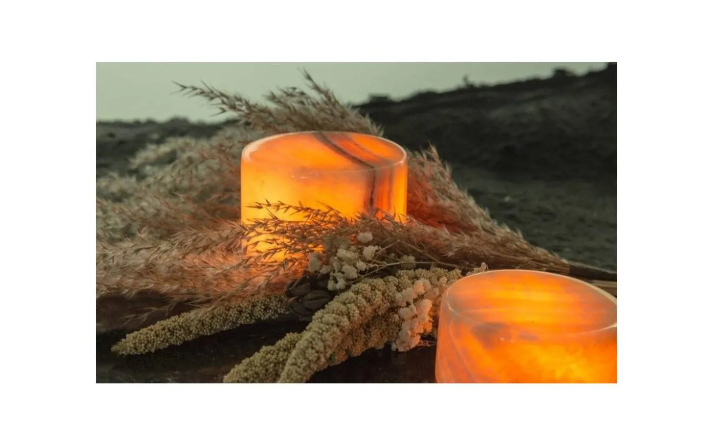 Marble Bordsljus Marmor Natur 6cm